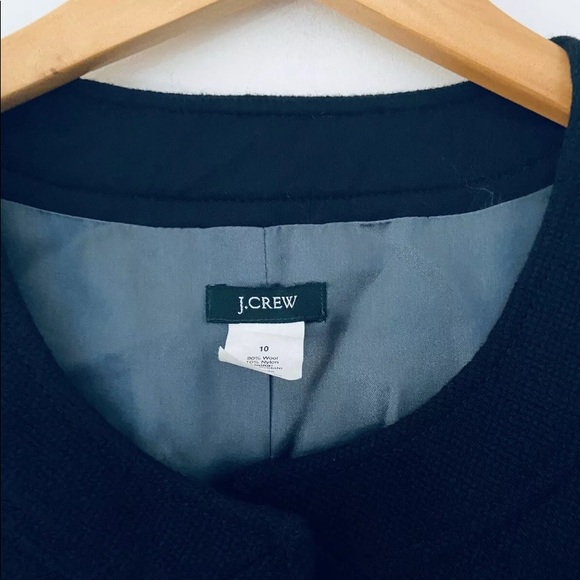 Jcrew 3/4 Sleeve Black Jacket w/ gold buttons - Picture 4 of 8